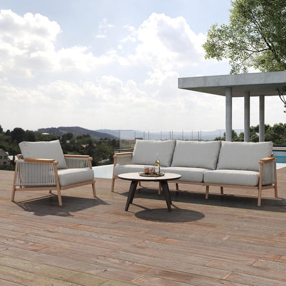 Moss Aluminum Outdoor Patio Furniture, Couch