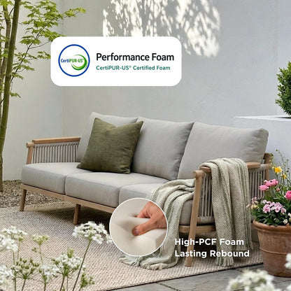 Moss Aluminum Outdoor Patio Furniture, Couch